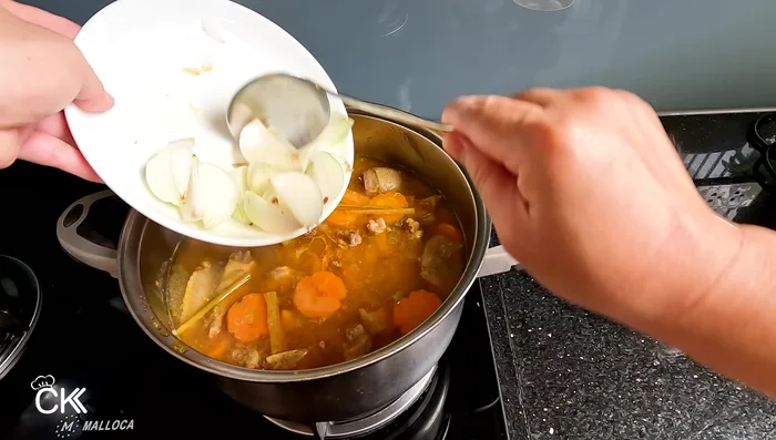Add onions and cook for 2-3 minutes until tender. (292.96)