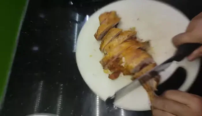 Let the chicken cool and refrigerate.