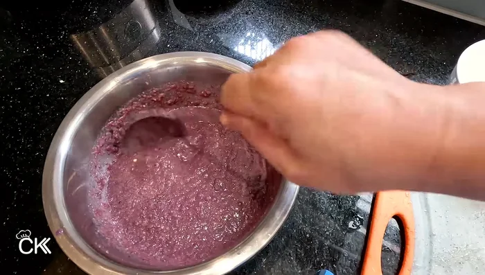 Transfer the mixture to a sterilized jar.