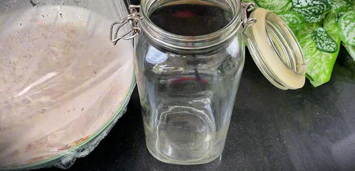 After a day of sun-drying, transfer the shrimp mixture to the prepared jar. Add guava leaves to help with fermentation and prevent floating.