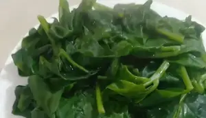 Boiled Malabar Spinach: A Recipe for Digestive Health