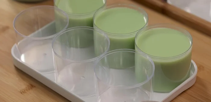 Skim off any foam from the surface.